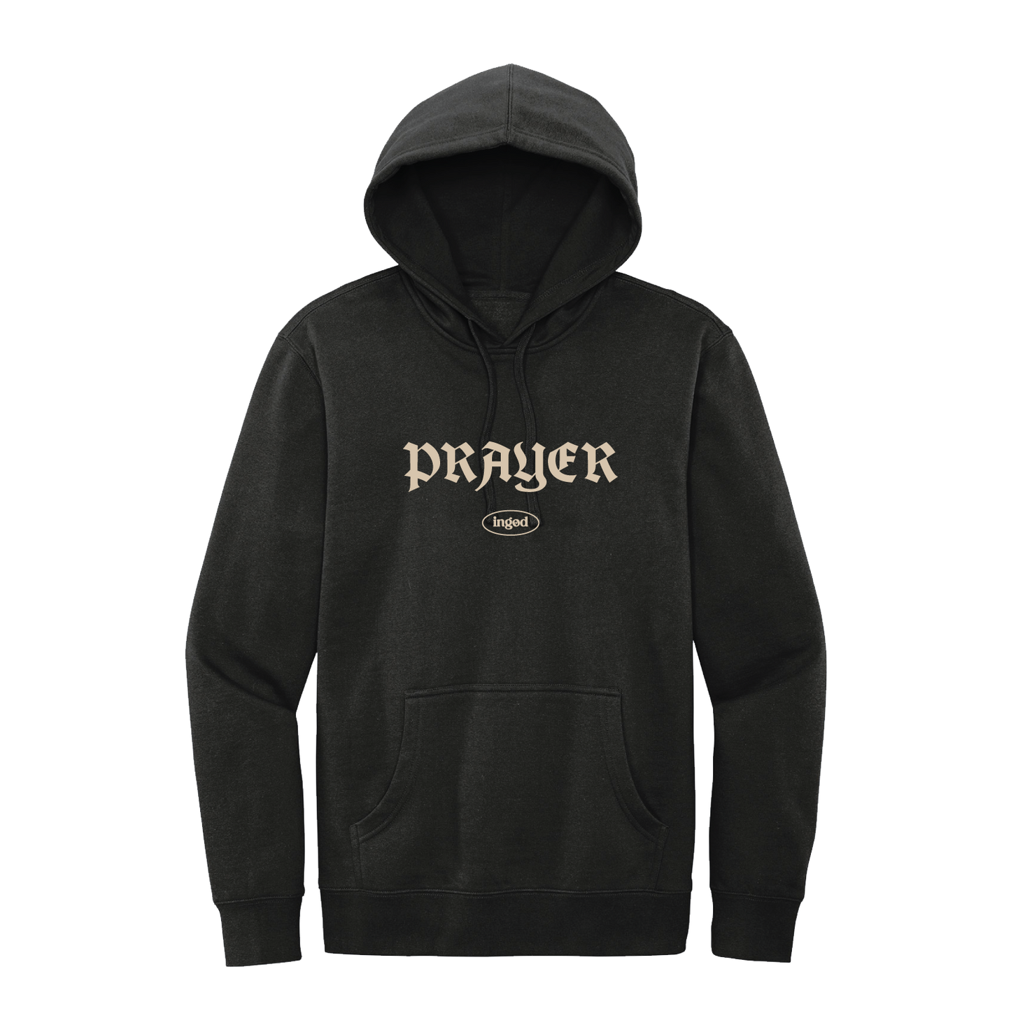 Prayer + Holy Spirit Hoodie - Jet Black