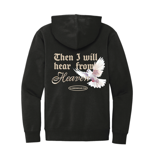 Prayer + Holy Spirit Hoodie - Jet Black