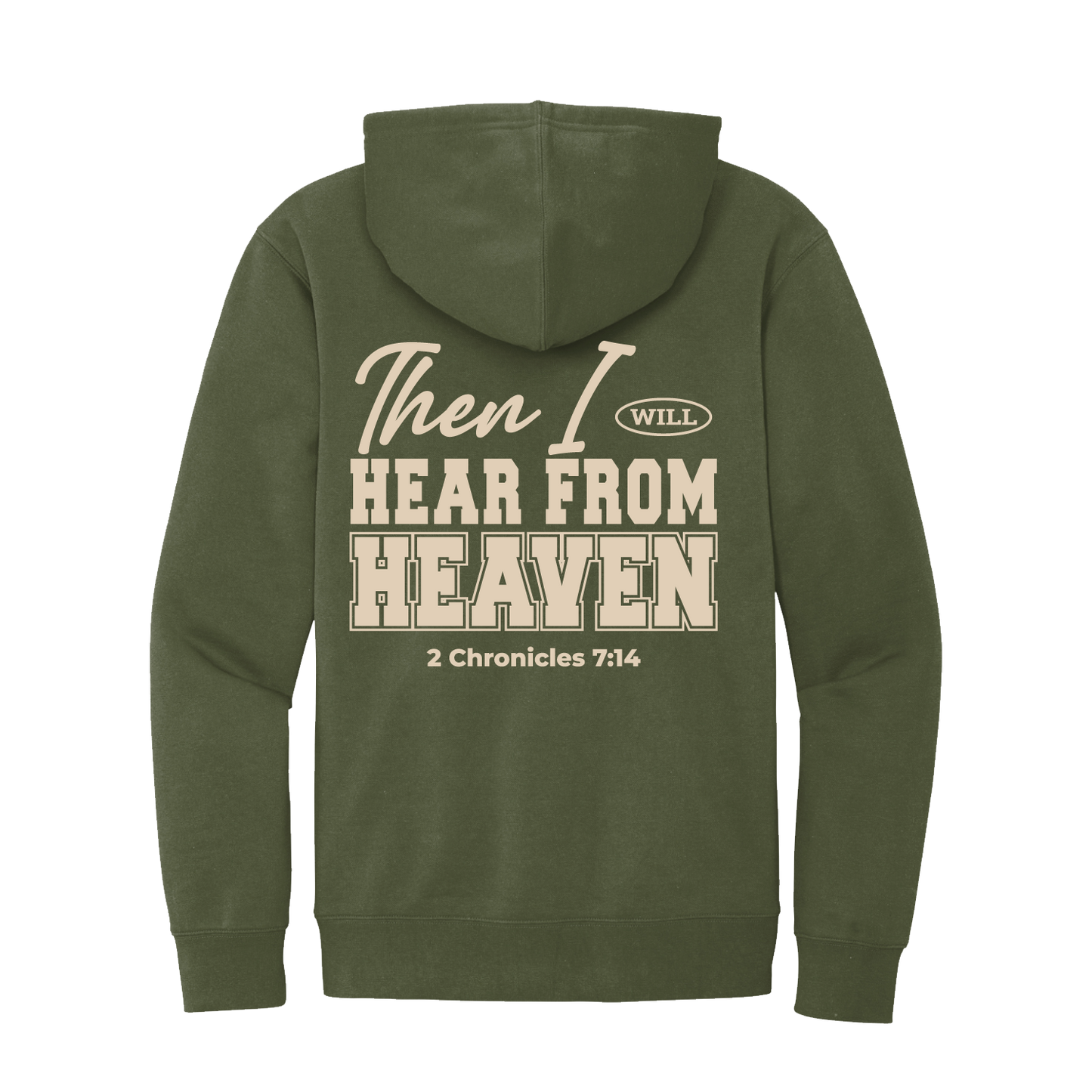 Prayer + Heaven Hoodie - Olive
