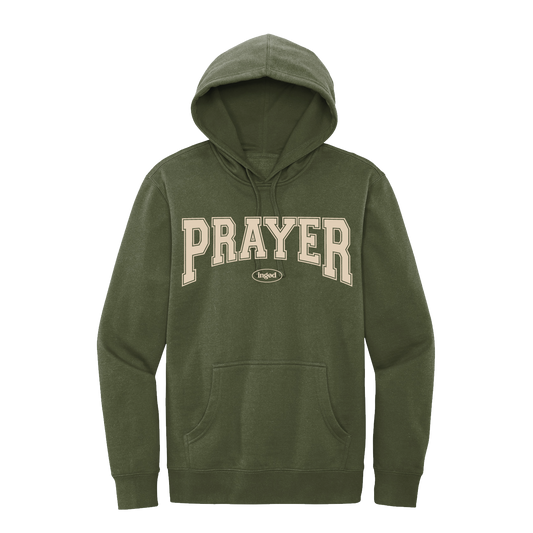 Prayer + Heaven Hoodie - Olive